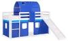 Homestyle4u Hochbett 90x200 mit Rausfallschutz mit Rutsche Produktbild-Vorschau 14