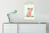 MuchoWow® Textilposter Schwein - Rosa - Brille - Sockel - Produktbild-Vorschau 3