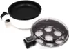 A white and black electric egg cooker with a clear lid is shown on a white background. Voir les images du produit