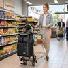 Sekey 3in1 Aluminium Trolley Faltbar Einkaufstrolley Produktbild-Vorschau 2