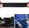 Elegante cintura elastica in tessuto nero solido Anteprima dell’immagine prodotto 12