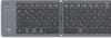 A close-up view of a gray, foldable Bluetooth keyboard. Anteprima dell’immagine prodotto