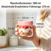 Gläserne Joghurtbecher 300 ml, 4er-Set für Overnight Oats Produktbild-Vorschau