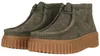 CLARKS Schnürschuhe Torhill Moss Dark Green Nub mit Produktbild-Vorschau 4