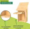 Vogel-Nistkasten für Kleiber, Kohlmeise & Gartenrotschwanz Produktbild-Vorschau 5