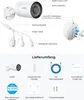 Diagram showing the features and components of a Reolink surveillance camera, followed by a diagram of the package contents. Podgląd zdjęcia produktu