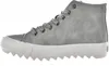 A side view of a gray high-top sneaker with a white sole. Náhľad obrázku produktu