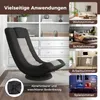 Fotel gamingowy COSTWAY z obrotem o 360°, 4-stopniową Podgląd zdjęcia produktu 7