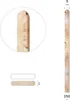 Zaunlatte 150cm - PAKET 25 Stück 9x1,8cm Sibirische Lärche Produktbild-Vorschau 2