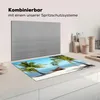 KitchenYeah© Herdabdeckplatte Palme - Boot - Strand , Produktbild-Vorschau 3