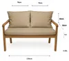 Coussins pour banc de jardin Beige, Assise 120x60x7 + Voir les images du produit 8