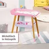 BABY born rosa Puppen Wickeltisch mit Holz-Optik und Produktbild-Vorschau 2