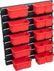 A wall-mounted storage system with multiple red containers. Anteprima dell’immagine prodotto