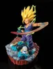 A detailed action figure diorama depicting a battle scene from Dragon Ball Z. Produktbild-Vorschau
