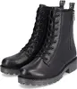 A pair of black lace-up boots. Produktbild-Vorschau