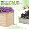 COSTWAY Erhöhtes Hochbeet Holz, Gartenbeet tief, Produktbild-Vorschau 7