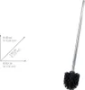 A diagram showing the dimensions of a toilet brush, alongside an image of the toilet brush itself. Anteprima dell’immagine prodotto