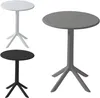 VORTIVO Gartentisch Ø60 cm rund, grau, wetterfest & stabil Produktbild-Vorschau 1