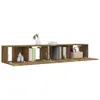 vidaXL 2-tlg. TV-Schrank-Set Räuchereiche Holzwerkstoff Produktbild-Vorschau 3