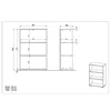 Aktenregal Arbeitszimmer PRATO-01 in graphit, B/H/T: ca. Produktbild-Vorschau 5