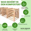 Moderner Komposter aus Lärchenholz Massivholz Produktbild-Vorschau 5