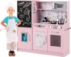 COSTWAY Kinderküche, Spielküche Kinder mit 10 Spielzubehör, Produktbild-Vorschau 1