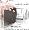 2er Set Transportbox IATA Flugbox Flugzeug Hundebox kleine Produktbild-Vorschau 3