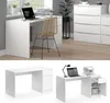 A collage of images showing a white desk in different settings and views. Náhľad obrázku produktu