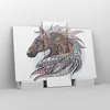 Bild auf Leinwand - Leinwandbild - Pferd Eleganz Grafik Produktbild-Vorschau 4