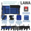 Chariot à main pliable toit 100kg frein poche latérale Voir les images du produit 7