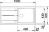 BLANCO METRA XL 6 S, Silber, 1 Becken, 490 x 430 mm, 19 cm, Produktbild-Vorschau 4