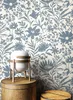 NEWROOM Tapete Narcisa Blue Blau Vliestapete - Floral Produktbild-Vorschau 3