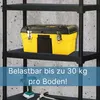 Steckregal aus Kunststoff Keller Regal Schwarz Vorratsregal Produktbild-Vorschau 3