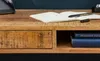 Massiver Schreibtisch RETRO 120cm Mangoholz Bürotisch mit Produktbild-Vorschau 13