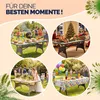 CASARIA® Polyrattan Gartentisch 190x90x74cm mit Ablage Glas Produktbild-Vorschau 8