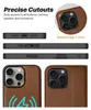custodia magnetica 2in1 per iPhone 14 protezione RFID, Anteprima dell’immagine prodotto 4