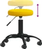 vidaXL Massagehocker Samt Senfgelb Produktbild-Vorschau 3