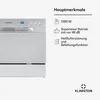 Klarstein Mini-Geschirrspüler für 6 Gedecke, Leiser Produktbild-Vorschau 2
