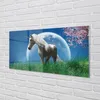 Glasbilder 100x50 Wandkunst Feld Einhorn Mond Produktbild-Vorschau 2