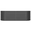 vidaXL Hochbeet Verzinkter Stahl 114x40x36 cm Anthrazit Produktbild-Vorschau 3