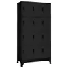 vidaXL Schließfachschrank Schwarz 90x45x180 cm Stahl Produktbild-Vorschau 8