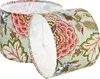Two drum-shaped lampshades with a floral pattern are shown side-by-side. Náhľad obrázku produktu