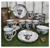 Zestaw śniadaniowy Toro, 18-częściowy, porcelanowy, z Podgląd zdjęcia produktu 4