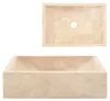 Umywalka, 45 X 30 X 12 Cm, Marmurowa, Kremowa Lumarko! Podgląd zdjęcia produktu 8