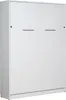 A closed white cabinet bed, also known as a murphy bed, shown from a slightly angled front view. Produktbild-Vorschau