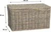 Koffer zur Aufbewahrung - 100 x 55 x 55 cm - Kabu - Grau - Produktbild-Vorschau 3
