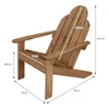 ECD Germany Adirondack židle sada 2 kusů z masivního Náhled obrázku produktu 6
