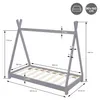 ML-Design Kinderbett Tipi 80x160 cm mit Matratze & Produktbild-Vorschau 7