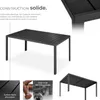 Table de jardin BIANCA 150 x 90 cm pieds réglables en Voir les images du produit 3