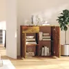 vidaXL Credenza rovere fumé 80x36x75 cm materiale a base di Anteprima dell’immagine prodotto 9
